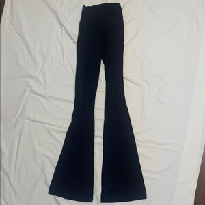 Aerie Black Flared Crossover Leggings